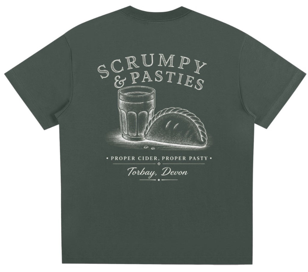 Scrumpy & Pasties Green Tee
