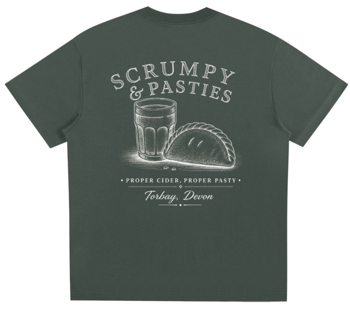 Scrumpy & Pasties Green Tee