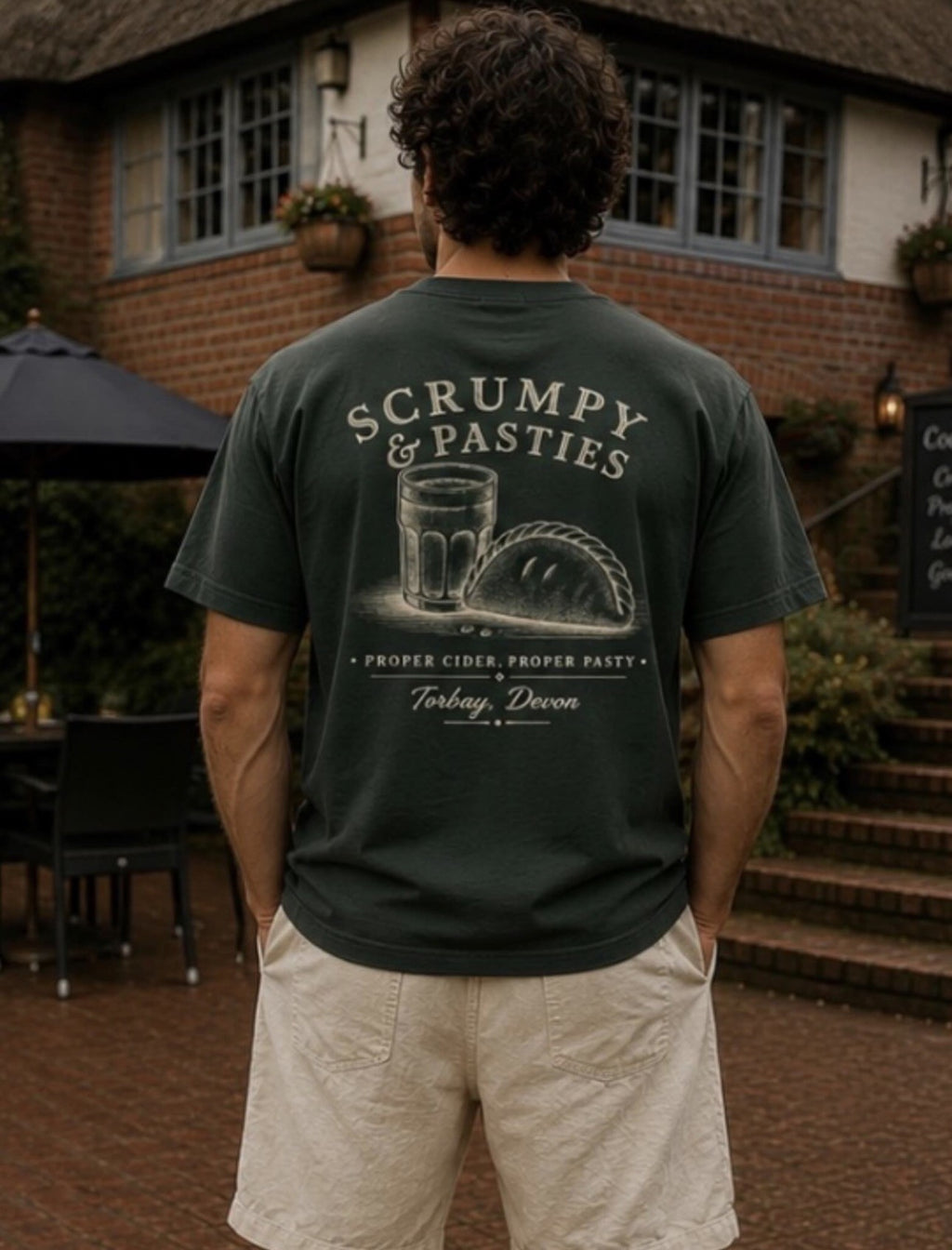 Scrumpy & Pasties Green Tee