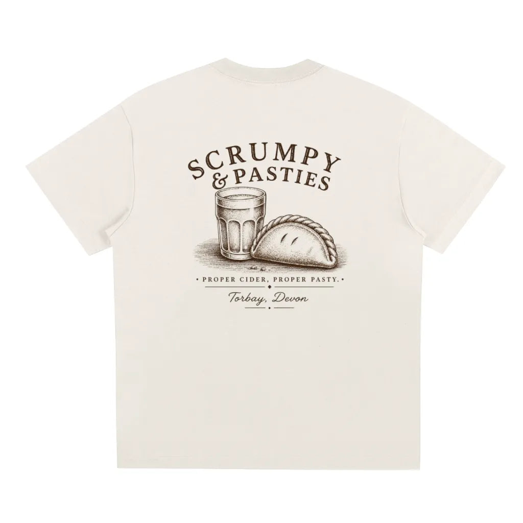 Scrumpy & Pasties White Tee