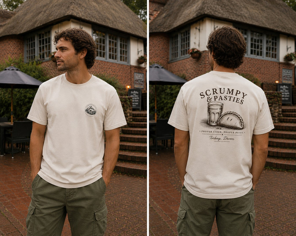 Scrumpy & Pasties White Tee