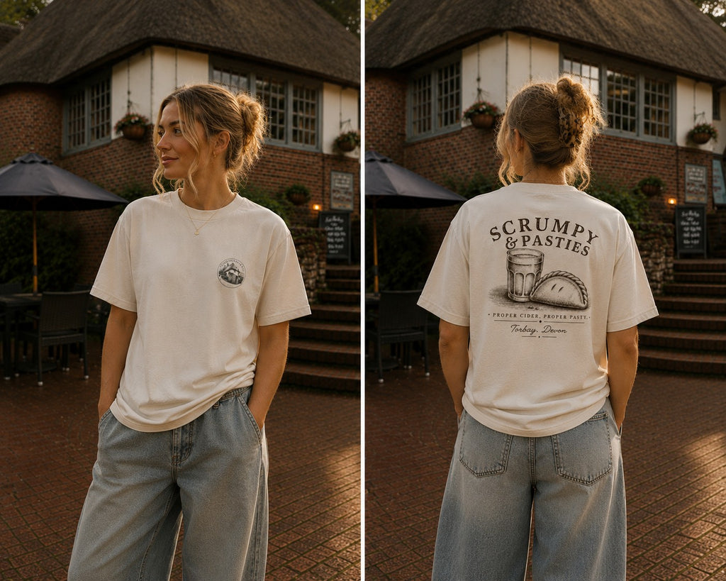 Scrumpy & Pasties White Tee