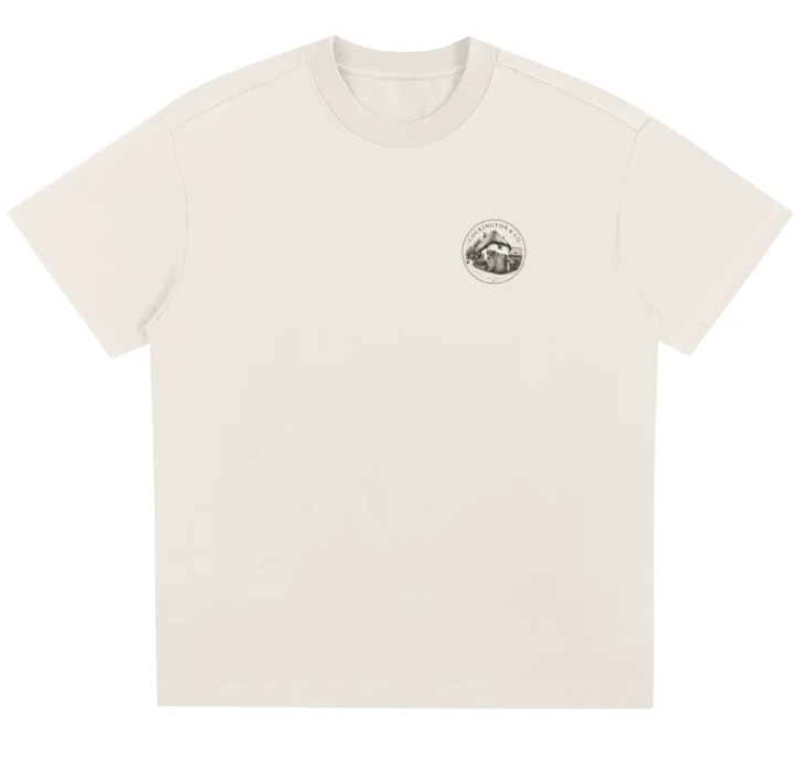 Rooted In Devon White Cow Tee