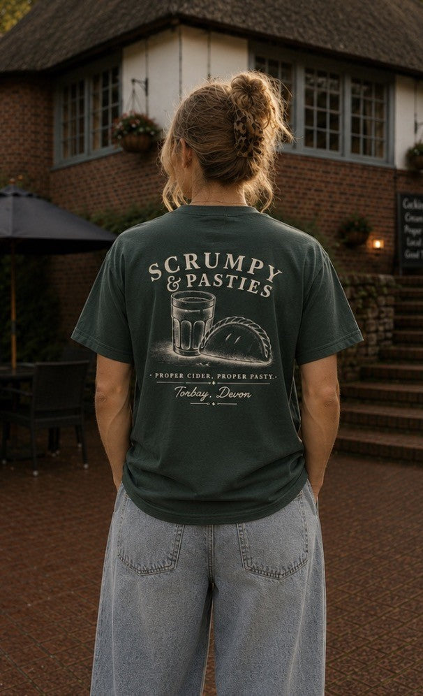 Scrumpy & Pasties Green Tee